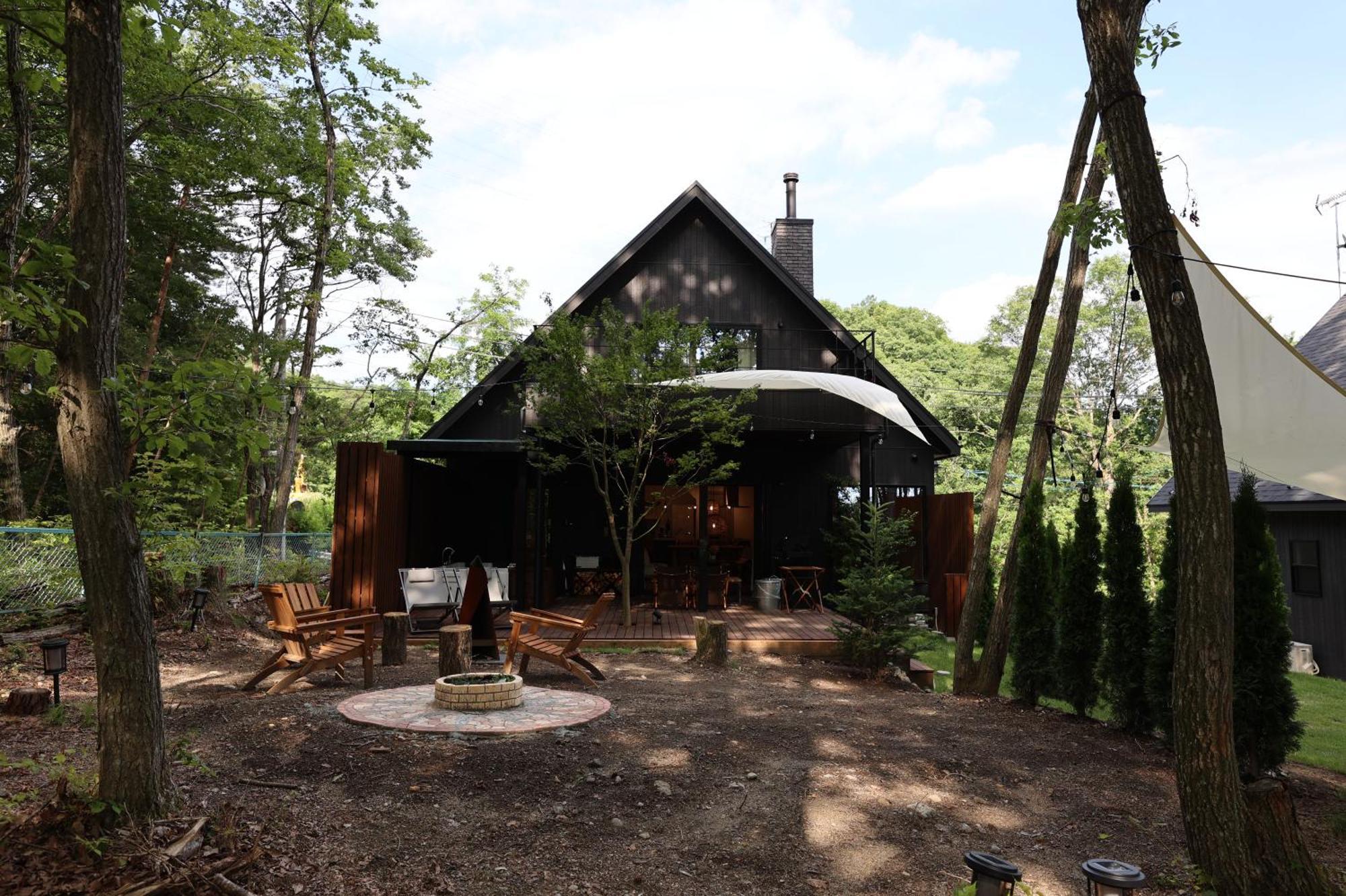 Sauna Forest Cabin 軽井沢 御代田　Mori-Asobi Oiwake Buitenkant foto