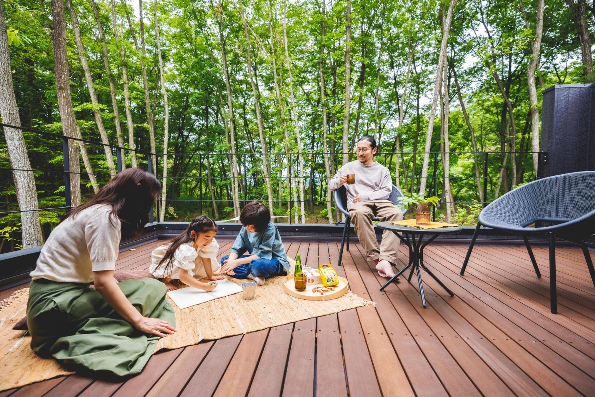 Sauna Forest Cabin 軽井沢 御代田　Mori-Asobi Oiwake Buitenkant foto